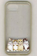 [중고] 휴대 재킷 커버 베이지 IIIIfit Clear iPhone16e 대응 케이스 [mofusand]