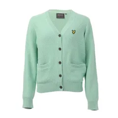ライルアンドスコット メンズ アウター ニット・セーター Vネック カーディガン Lyle and Scott Mens VNeck Cardigan Pale Teal ティールのサムネイル