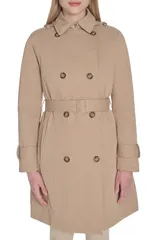 コールハーン レディース アウター ジャケット・ブルゾン コート Cole Haan Wateresistantwill Hooded Trench Coat SAND サンドのサムネイル