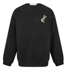 フィアオブゴッド メンズ アウター ニット・セーター クルーネック Fear Of God Essentials Mens Waffle Crew Neck Jumper Vintage Blackのサムネイル
