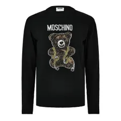 モスキーノ メンズ アウター ニット・セーター Moschino TedTape Knt Sn63 Multi Black ブラックのサムネイル
