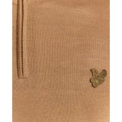 ライルアンドスコット メンズ アウター ニット・セーター ハーフジップ Lyle and Scott Mens Quarter Zip Knitted Jumper Nomadのサムネイル