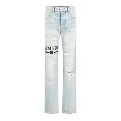アミリ メンズ ボトムス デニムパンツ ストレート ジーンズ Amiri Mens Workman Straight Leg Jeans Blue ブルーのサムネイル