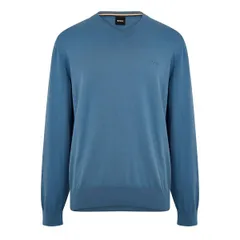 ボス メンズ アウター パーカー・スウェット ニット Boss Mens Pacello Knitted Hoodie Pastel Blue ブルーのサムネイル