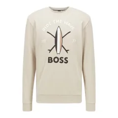 ボス メンズ アウター パーカー・スウェット シャツ Boss Savin Ch 10241711 01 Sweatshirt Mens Beige ベージュのサムネイル