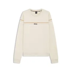 ボス メンズ アウター パーカー・スウェット クルーネック シャツ Boss Iconicrewneck Sweatshirt White ホワイトのサムネイル