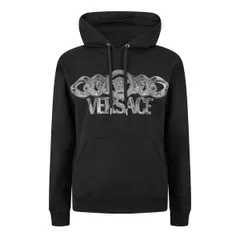 ヴェルサーチ メンズ アウター パーカー・スウェット Versace Medusa On Chain Hoodie Black ブラックのサムネイル