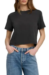 フェイバリット ドーター レディース トップス シャツ Favorite Daughter The Favorite TShirt DISTRESS BLACK ブラックのサムネイル