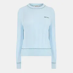 アレキサンダー・マックイーン レディース アウター カーディガン クルーネック ニット Alexander McQueen Womens Alex Log Knitted Crew Neck Jumpのサムネイル