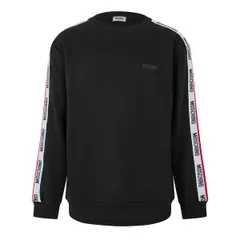 モスキーノ メンズ アウター パーカー・スウェット シャツ Moschino Mens Crew Sweatshirt Black ブラックのサムネイル