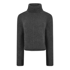 ガニー レディース アウター ニット・セータートルネック Ganni Womens Compacturtle Neck Jumper Phantomのサムネイル