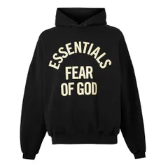 フィアオブゴッド メンズ アウター パーカー・スウェット Fear Of God Essentials Mens Overhead Hoodie Black ブラックのサムネイル