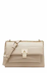 ダナ キャラン ニューヨーク レディース バッグ DKNY Evie Flap Shoulder Bag LT KHAKI カーキのサムネイル