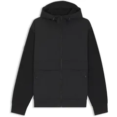 ボス メンズ アウター パーカー・スウェット コットン Boss Mens Ze Cotton Long Sleeve Zip Hoodie Black 001 ブラックのサムネイル