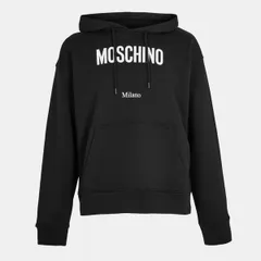 モスキーノ メンズ アウター パーカー・スウェット Moschino Mens Milano Pull Over Hoodie Black ブラックのサムネイル