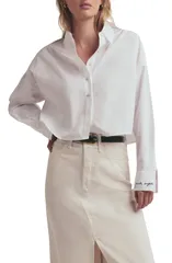 フェイバリット ドーター レディース トップス シャツ Favorite Daughter The Crop Ex Boyfriend ButtonUp Shirt WHITE ホワイトのサムネイル
