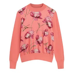 テッドベーカー レディース アウター カーディガン プリント ニット Ted Baker Ted Baker Botanical Print Front Long Sleeve Knitop Coraのサムネイル