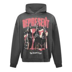 リプレゼント メンズ アウター パーカー・スウェット Represent Mens Overhead Hoodie Sun Fade Grey グレー