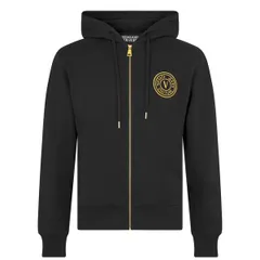 ヴェルサーチ メンズ アウター パーカー・スウェット Versace Jeans Couture Foil Stamp Zip Hoodie Black G89 ブラックのサムネイル