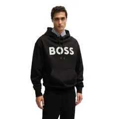 ボス メンズ アウター パーカー・スウェット Boss Mensullivan Short Sleeve Pull Over Hoodie Black ブラックのサムネイル