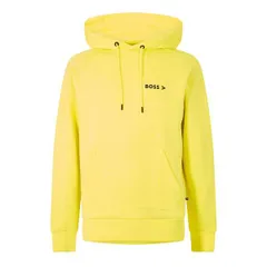 ボス メンズ アウター パーカー・スウェット Boss Mens P Seeger Short Sleeve Pull Over Hoodie Bright Yellow イエローのサムネイル