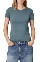 オールセインツ レディース トップス シャツ コットン AllSaintstevie Cotton TShirt LUNAR BLUE ブルーのサムネイル