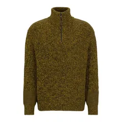 ボス メンズ アウター パーカー・スウェット フリース Boss Mens Millenium 14 Zip Fleece Green グリーンのサムネイル