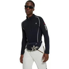 ボス メンズ アウター パーカー・スウェット ハーフジップ フリース Boss Mens Quarter Zip Fleece Black ブラックのサムネイル