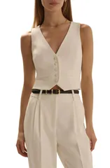 フェイバリット ドーター レディース トップス シャツ ベスト Favorite Daughter The Little Classic Vest PEARL パールのサムネイル