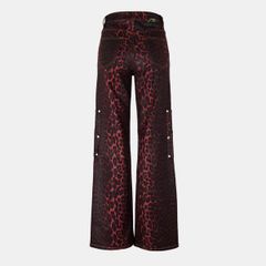 ガニー レディース ボトムス デニムパンツ ジーンズ Ganni Andi Cargo Jeans Racing Red レッド
