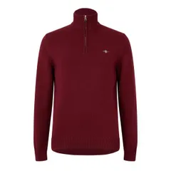 ガント メンズ アウター ニット・セーター ハーフジップ コットン Gant Casual Cotton Halfziplumped Red L PLUMPED RED レッドのサムネイル