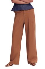ボーデン レディース ボトムス レギンス ワイドレッグ パンツ Boden Mayfair Pleat Detail Wide Leg Trousers GINGER