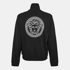 ヴェルサーチ メンズ アウター パーカー・スウェット プリント ジャケット Versace Medusa Print Jacket BlackWhite ホワイトのサムネイル
