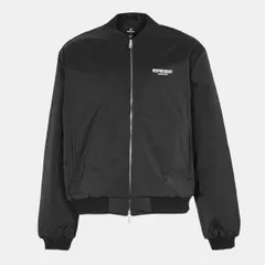リプレゼント メンズ アウター ジャケット・ブルゾン コントラスト Represent Mens Contrast Sleeve Varsity Jacket Black ブラックのサムネイル