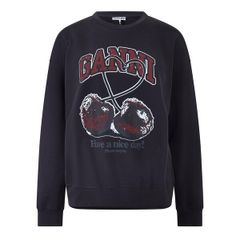 ガニー レディース アウター パーカー・スウェット シャツ Ganni Womens Cherry Crew Sweatshirt Multi マルチカラー