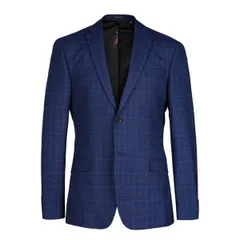 テッドベーカー メンズ アウター ジャケット・ブルゾン スリムフィット Ted Baker Mens Hoyle Check Slim Fit Suit Jacket Navy ネイビーのサムネイル