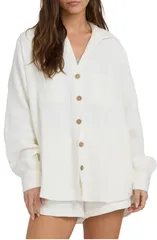 ビラボン レディース トップス シャツ Billabong Swell Gauze ButtonUp Shirt SALT CRYSTALのサムネイル
