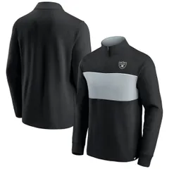 ファナティクス メンズ アウター パーカー・スウェット ジャケット Mens Fanatics Branded BlackSilver Las Vegas Raiders Block Party Quのサムネイル