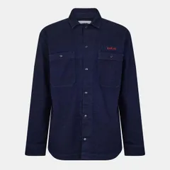 リプレイ メンズ アウター ジャケット・ブルゾン シャツ Replay Menservice Overshirt Blue ブルーのサムネイル