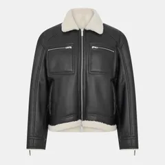 リプレゼント メンズ アウター ジャケット・ブルゾン Represent Menshearling Tailo red Jacket Black ブラックのサムネイル