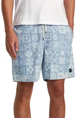 ルーカ メンズ ボトムス ハーフパンツ・ショーツ ショートパンツ コットン キャップ ケープ RVCA Escape Cotton Chambray Drawstring Shorts LIGHT Bのサムネイル