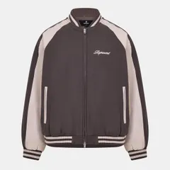 リプレゼント メンズ アウター ジャケット・ブルゾン Represent Mens Metal Snap Button Varsity Jacket Stone ストーンのサムネイル