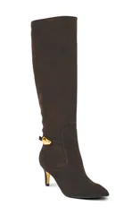 ナインウェスト レディース シューズ ブーツ・レインブーツ Nine West Salla Knee High Boot Women DARK BROWN ブラウンのサムネイル
