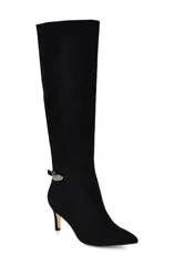 ナインウェスト レディース シューズ ブーツ・レインブーツ Nine West Salla Knee High Boot Women BLACK ブラックのサムネイル