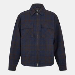 リプレゼント メンズ トップス シャツ Represent Menstructu red Overshirt Midnight Navy ネイビー