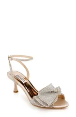 バッジェリーミシュカ レディース シューズ ヒール サンダル BADGLEY MISCHKA Remi Sandal Women NUDE SATINのサムネイル