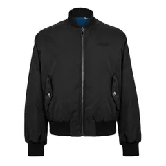 ヴェルサーチ メンズ アウター ジャケット・ブルゾン Versace Mens Reversible Bomber Jacket BlackPetrol ブラックのサムネイル