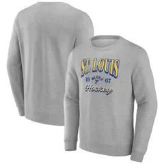 ファナティクス メンズ アウター パーカー・スウェット シャツ フリース Mens Fanatics Gray St Louis Blues Nimbus Fleece Pullover Sweatsのサムネイル