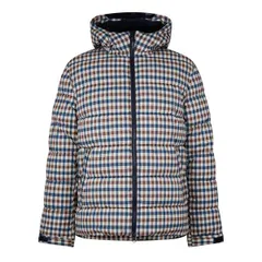 アクアスキュータム メンズ アウター ジャケット・ブルゾン Aquascutumens Checked Puffer Wateresistant Wind Resistant PrimaLoft Jaのサムネイル