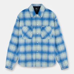 リプレゼント メンズ アウター ジャケット・ブルゾン オーバーサイズフィット シャツ Represent Mens Rep Textu red Cheque Pattern Long Sleeve O